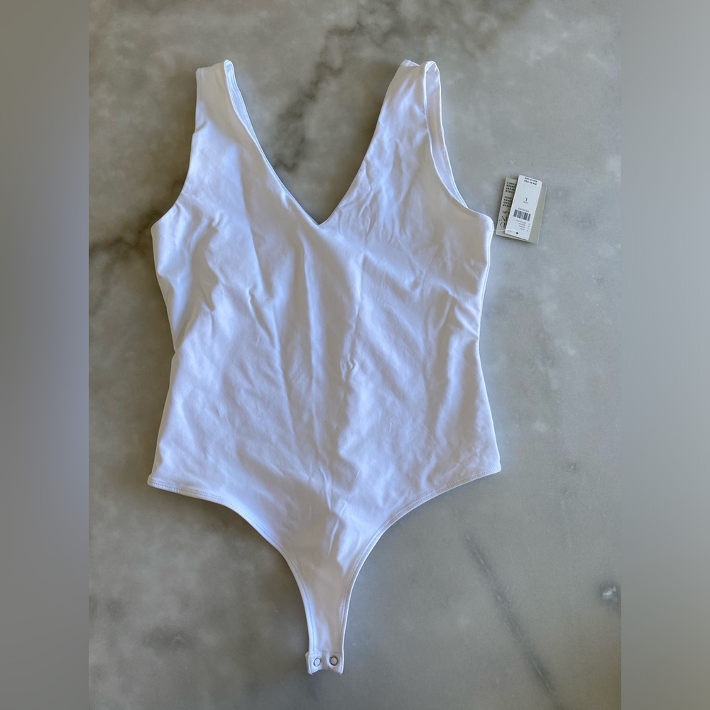 New! Anthropologie second skin by RD style valentina bodysuit white size large - Picture 3 of 9